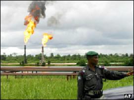 Photo AP. Nigeria's main oil-producing areas are racked by political tension. 