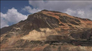 At 15,000 feet, Mount Toromocho, 86 miles  from Lima, is comparable to any mountain in Europe. It gets its name from its shape - The Bull With No Horns. And it is composed almost entirely of copper ore: two billion tons of it. It could become the most productive copper mine anywhere on earth. Now it belongs, in effect, to China. Photo: BBC