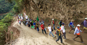Bolivian indigenous groups undertook a 325-mile march from the central lowlands to La Paz, to protest a Brazilian-backed road project through their territory. &nbsp;Photo: Noah Friedman-Rudovsky/New York Times
