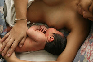 Woman breastfeeding baby. Breastfeeding babies is vital, say experts."Some of the marketing strategy presents formula as better than breastfeeding,� Laurence Gray, World Vision�s Asia-Pacific advocacy director, told IRIN. In developing countries, formula is frequently prepared in unhygienic circumstances with unsafe water and misunderstood instructions. �In poor nations, formula-fed infants are four to six times more likely to die of infectious disease than breastfed babies," said Gray. "The problem is not with the formula, but with the preparation," he added.  See Wikipedia&nbsp;Nestl� boycott for historica background on this issue. Photo: UNICEF